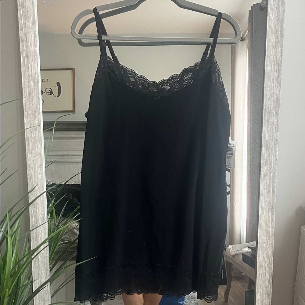 Torrid Black Lace Trim Camisole